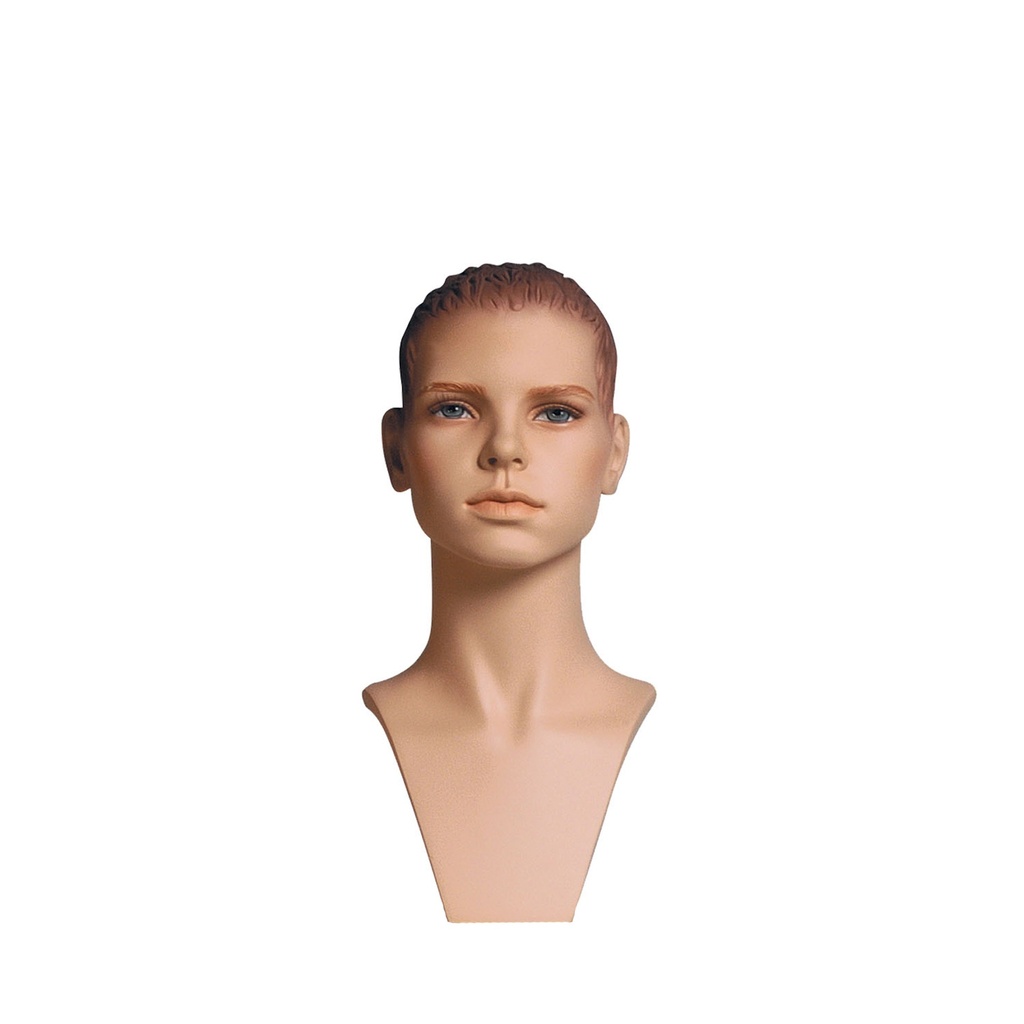 BINK - Child head, sculpted hair, FRP,skin color+make-up