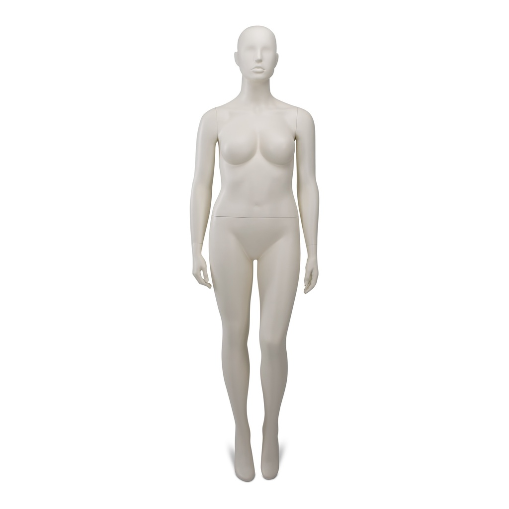 BINK - Plus size female  mannequin,  semi-abstract head