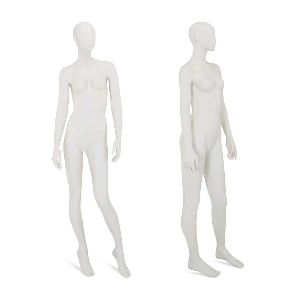BINK - Female window mannequin w abstract head, greywhite