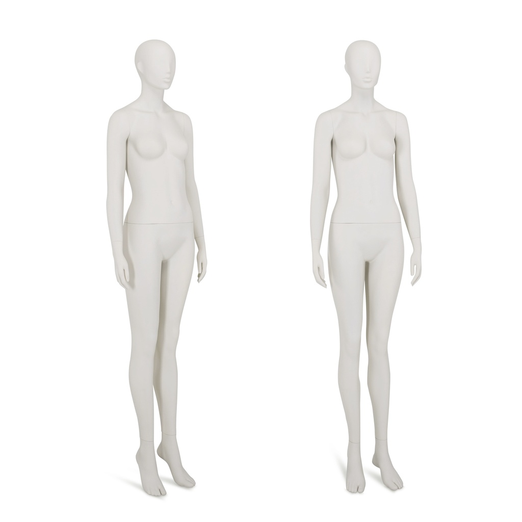 BINK - Female window mannequin w abstract head, greywhite