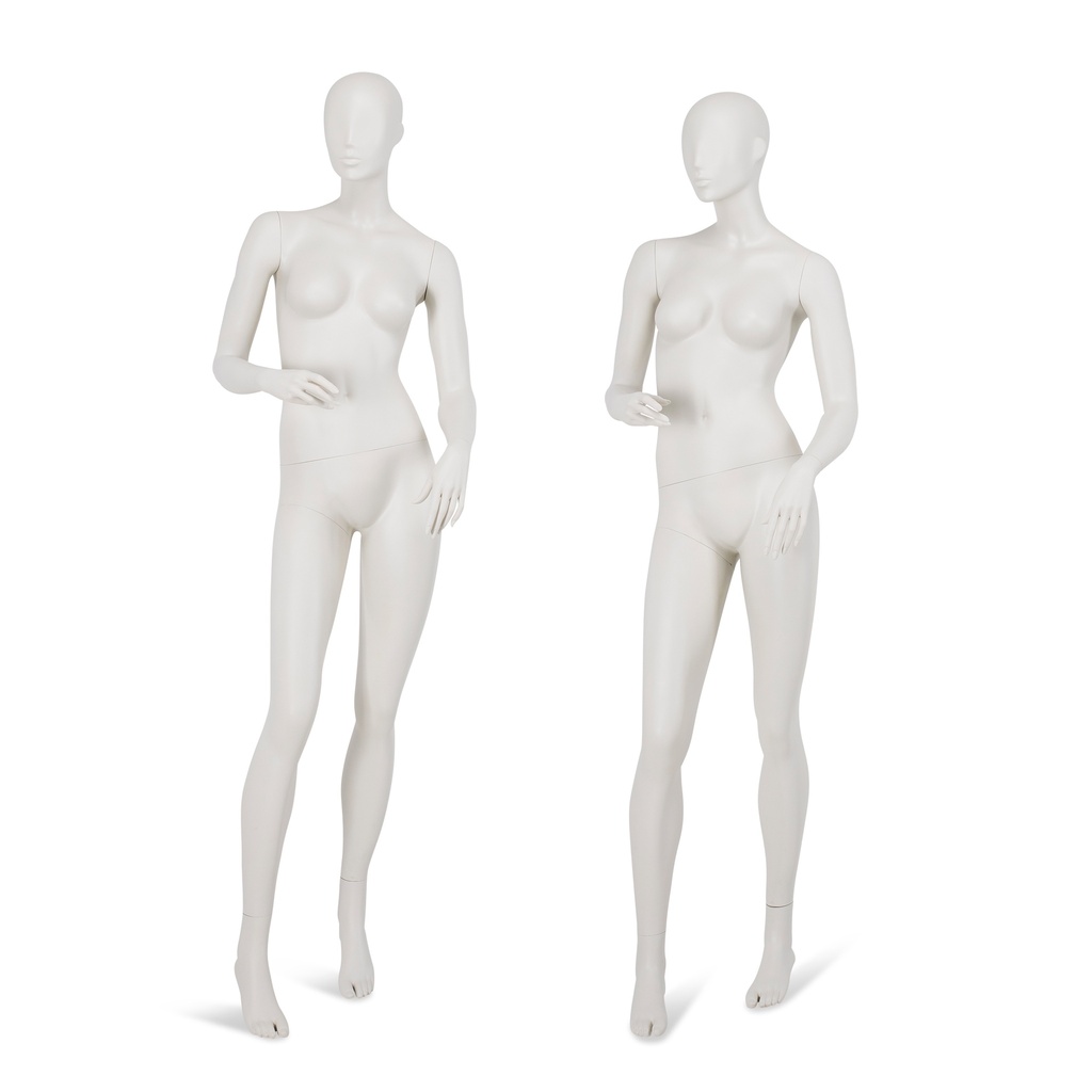 BINK - Female window mannequin w abstract head, greywhite