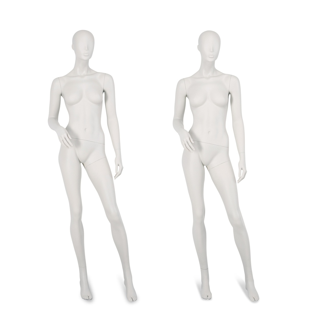 BINK - Female window mannequin w abstract head, greywhite