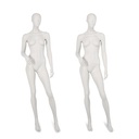 Female window mannequin w abstract head, greywhite