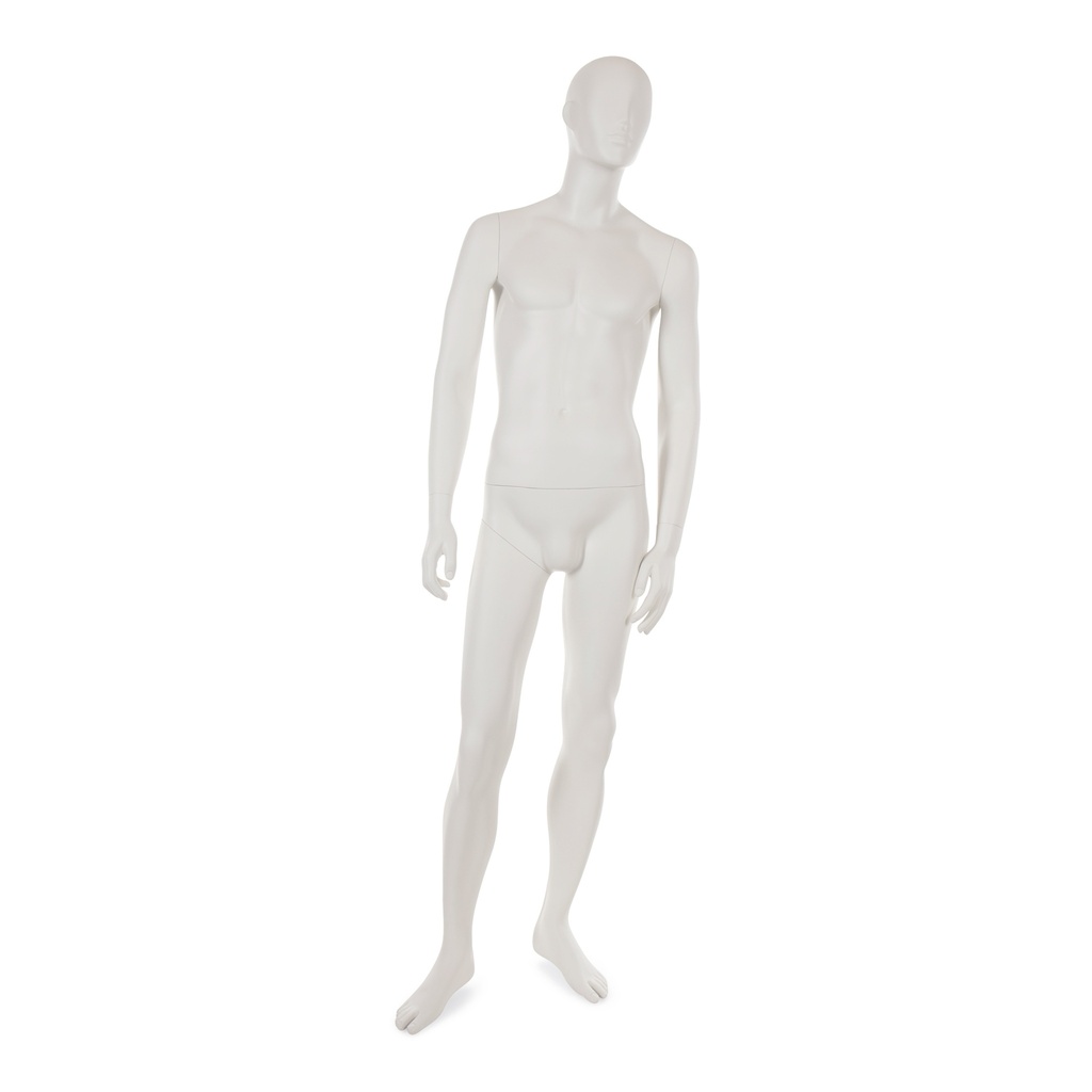 BINK - Male window mannequin w abstract head, greywhite