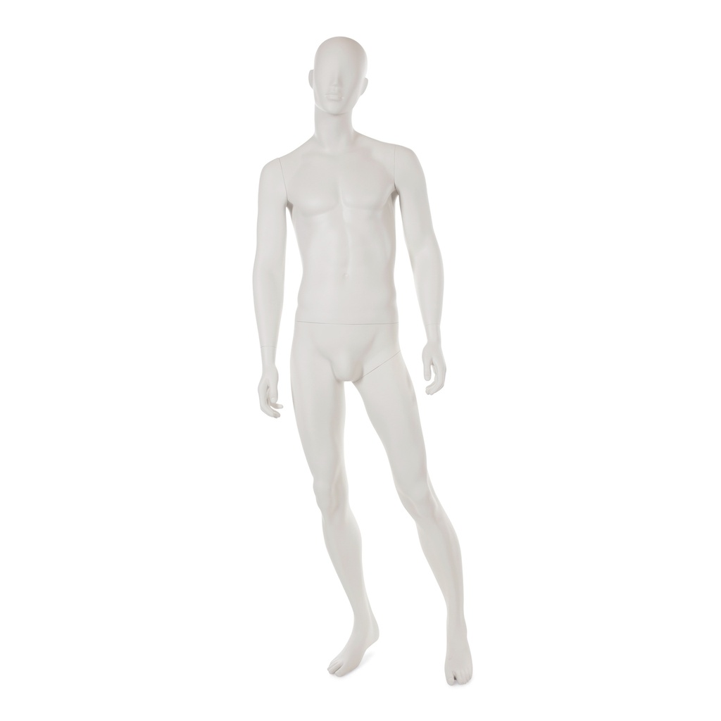 BINK - Male window mannequin w abstract head, greywhite