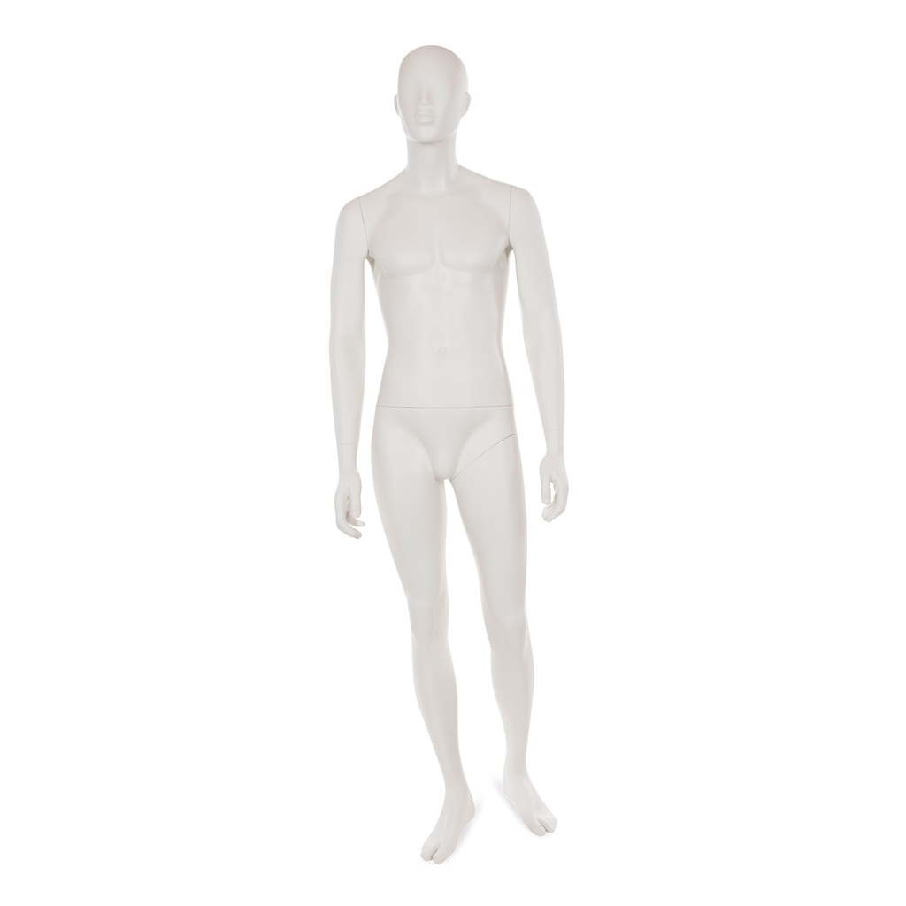 BINK - Male window mannequin w abstract head, greywhite