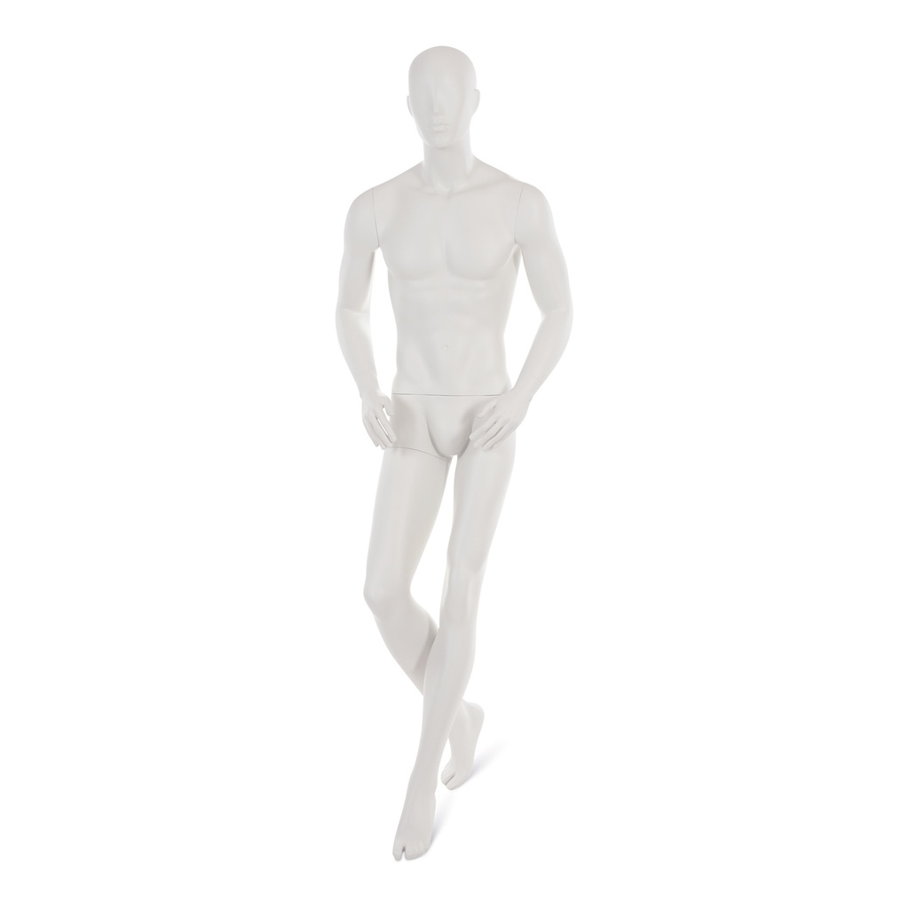 BINK - Male window mannequin w abstract head, greywhite