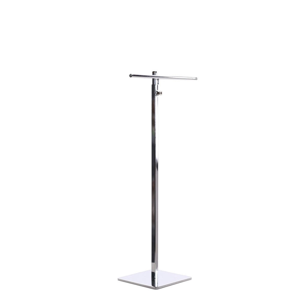 Expositor de pantalones ajustable, metal cromado