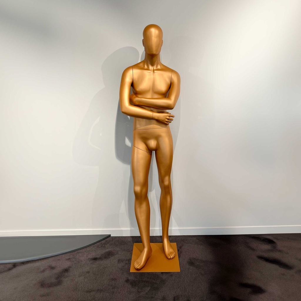 BINK - Abstract  male display mannequin, ochre colour
