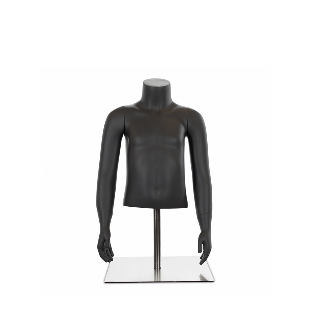 BINK - Child torso, 4 yrs, umbra grey, incl base