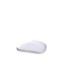 Display tray 30x35 cm, white metal