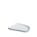 Display tray 30x45 cm, white metal