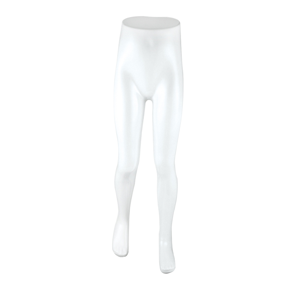 BINK - Unbreakable children's trouser display, 8-10 years, recyclable made of ABS plastic, glossy white