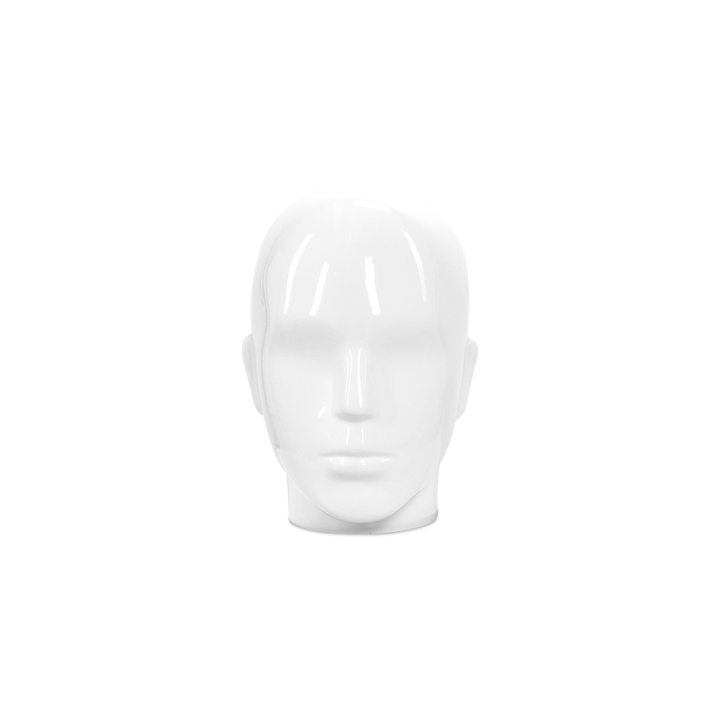 BINK - Unbreakable semi-abstract men's balloon head, recyclable made of ABS plastic, glossy