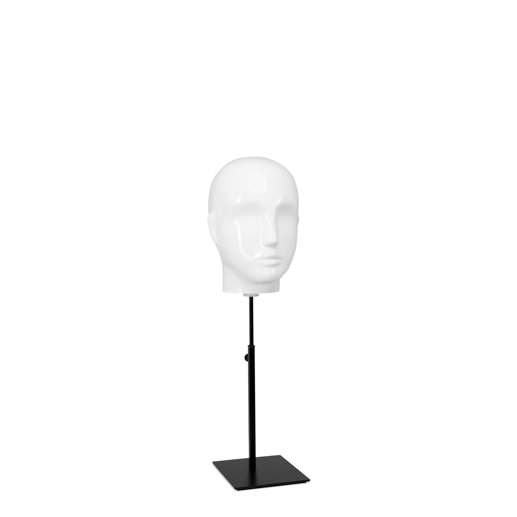 BINK - Female head display on stand, white glossy