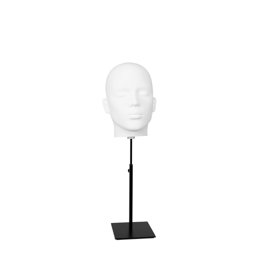 BINK - Male head display on stand, semi abstract