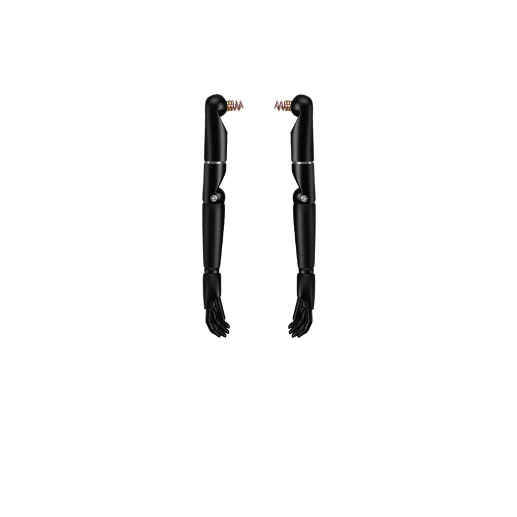 BINK - Pair of articulated wooden arms for couture torso, children, 4 year, lacquered matt black