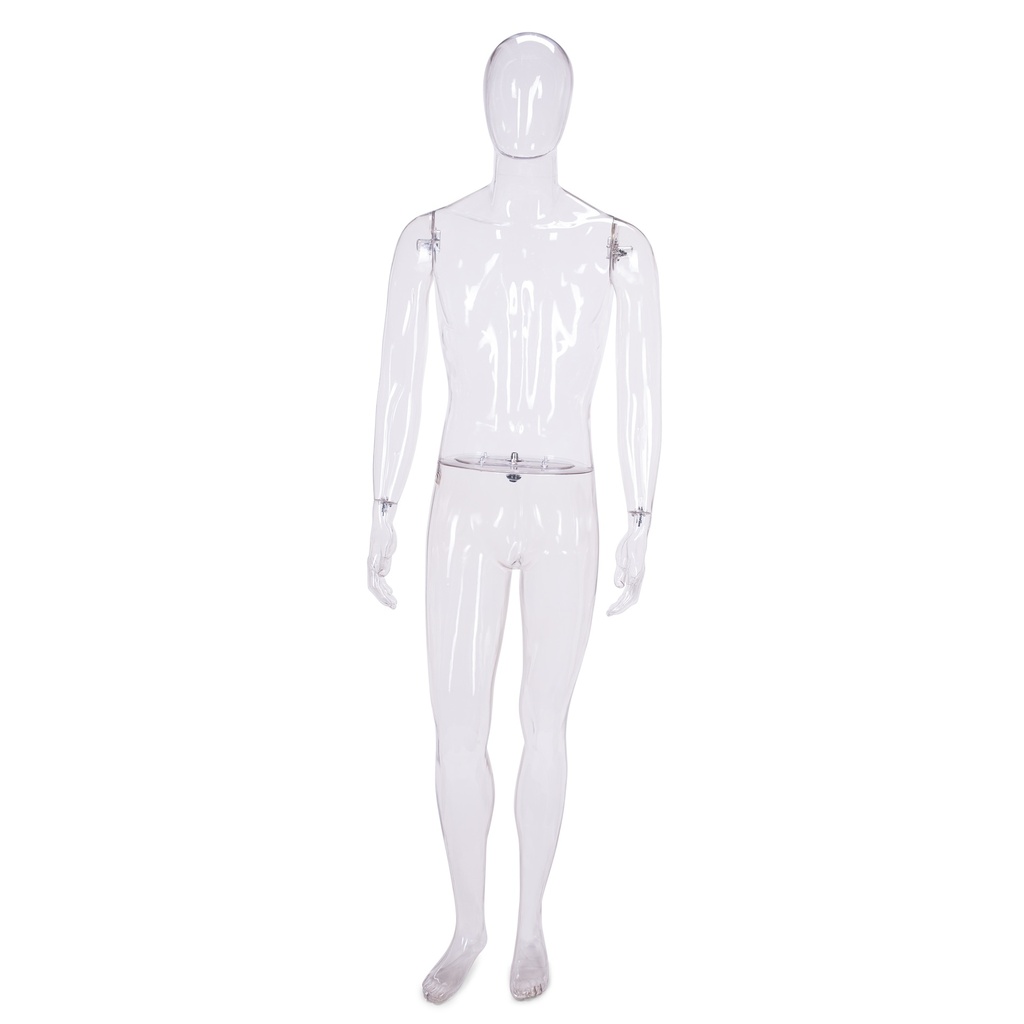 BINK - Male window mannequin, crystal, egg head