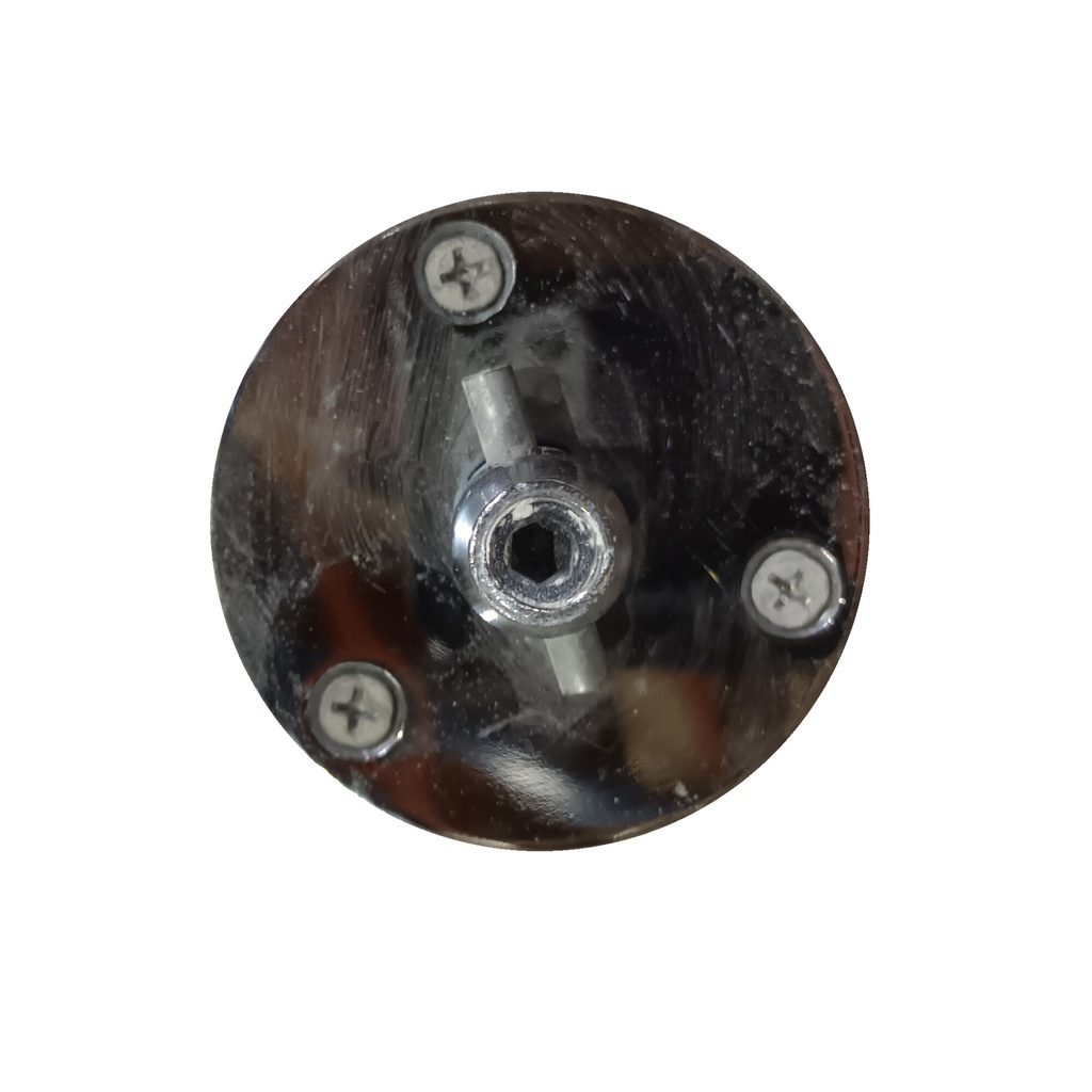 T waistfitting, chromed steel