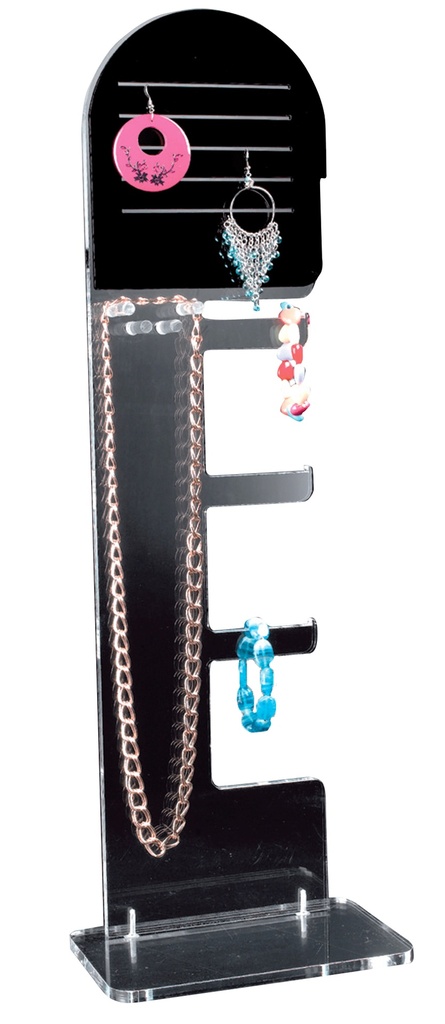 BINK - Jewellery display, 16 x 62 cm, plexi, transparent