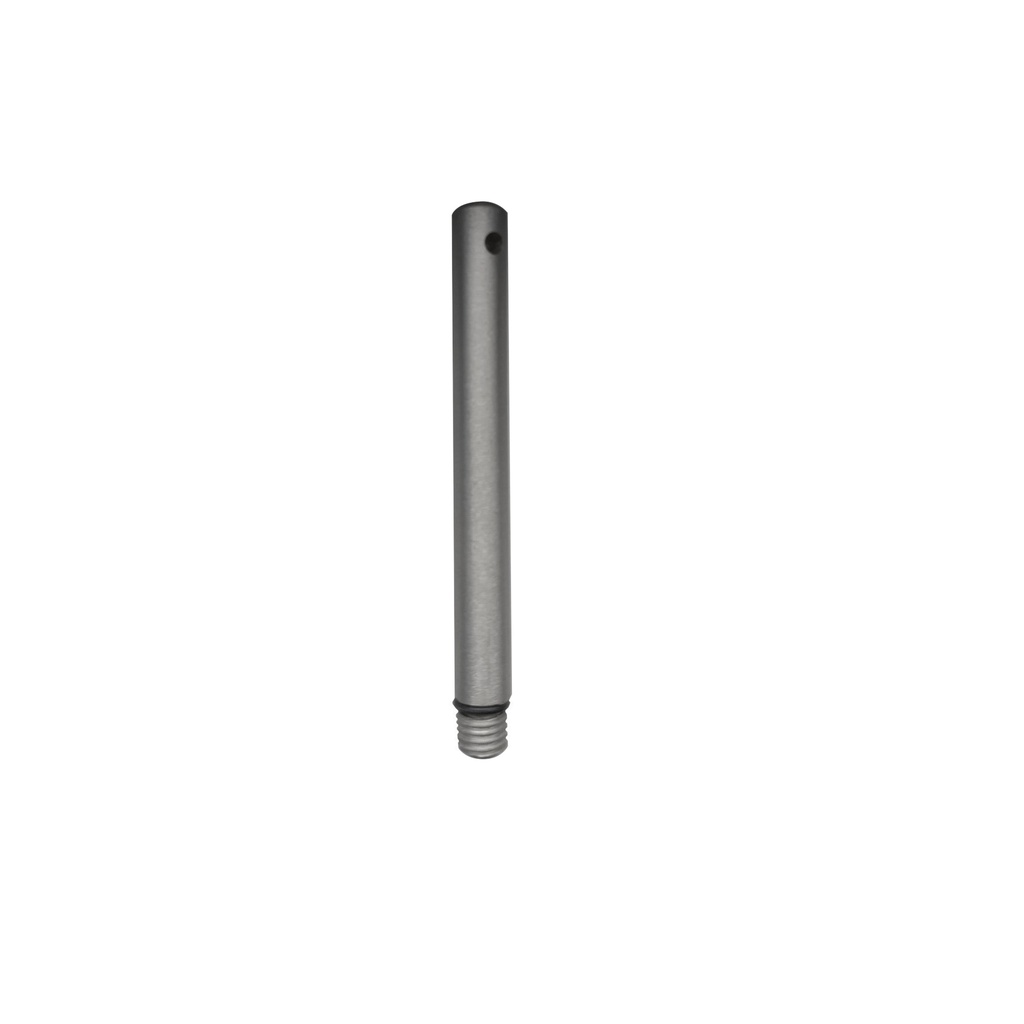 Footpin 12 cm length, M12, brushed stainles steel