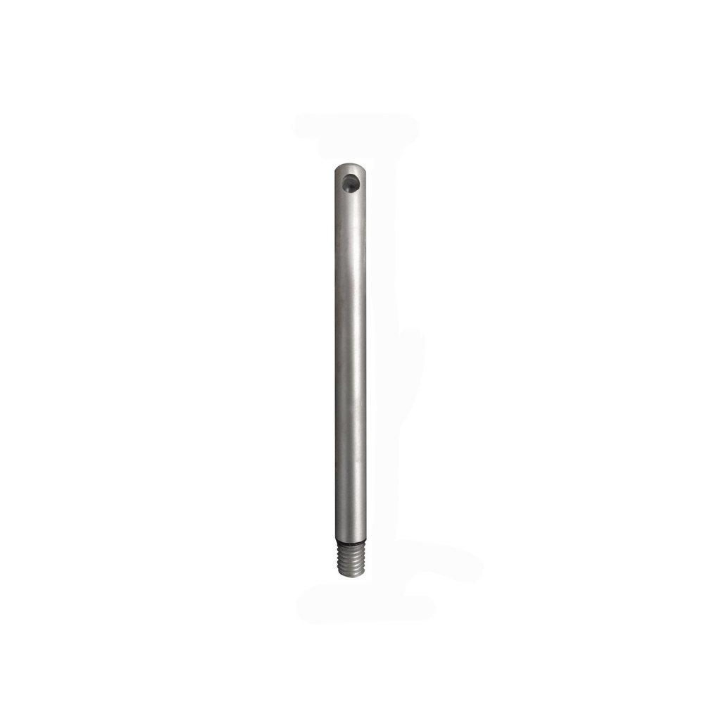 Footpin 16,5 cm length, M12, brushed nickel steel