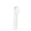 Plastic male hand, PVC, sprayed white glossy