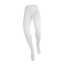 Curved women's leg display, for trousers, white, for wall mounting, including hanging loop