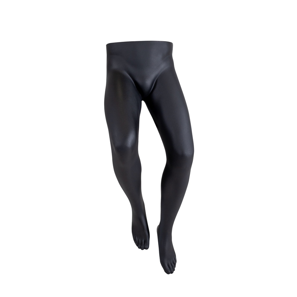 BINK - Curved men's leg display, for trousers, black, for wall mounting, including hanging loop