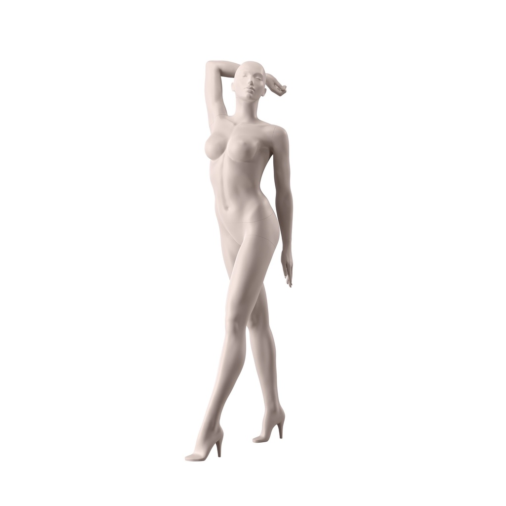 BINK - Lingerie mannequin, female, B-cup, nude skin color mat, standing pose 01B