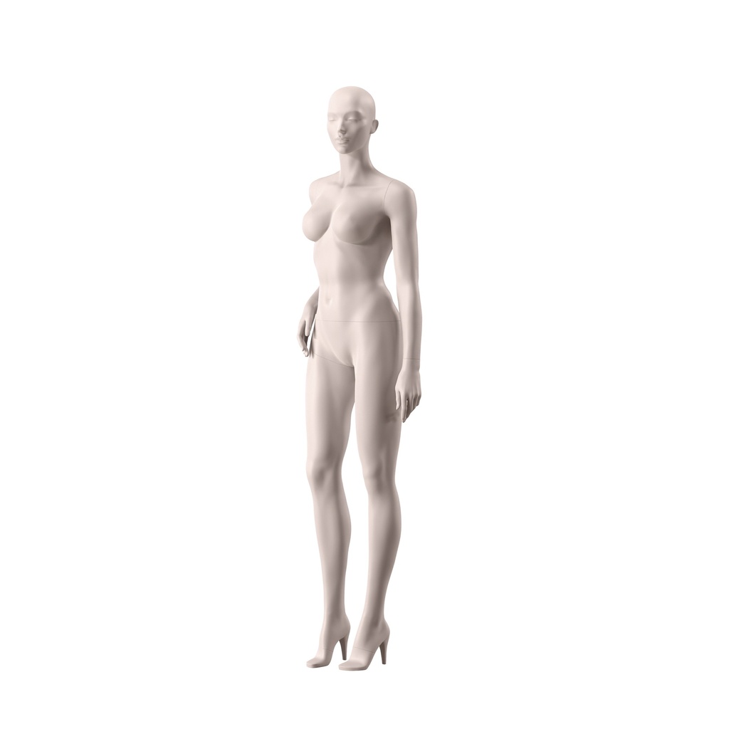 BINK - Lingerie mannequin, female, C-cup, nude skin color mat, standing pose 02C
