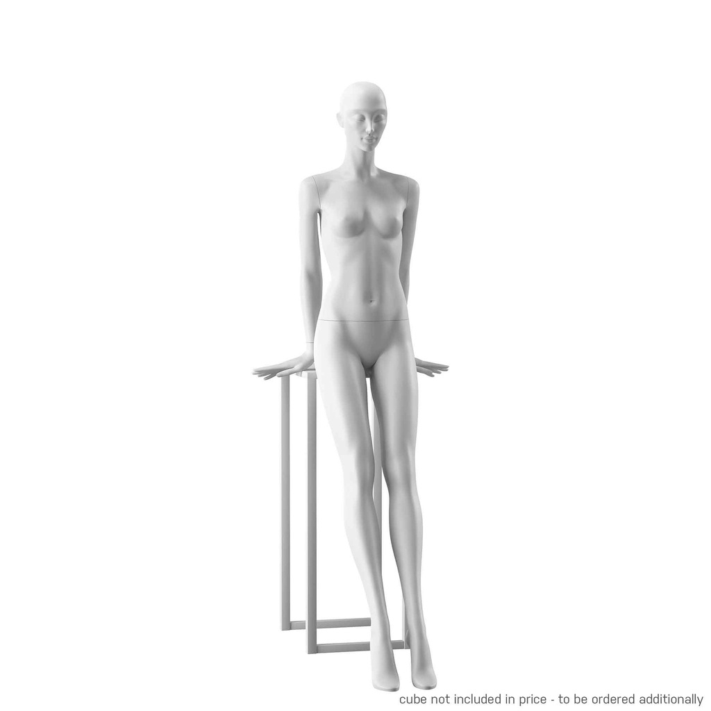 BINK - Designer mannequin, female, white color mat, seated pose 10