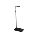 Adjustable L-stand, black matt powder-coated steel