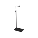 Adjustable L-stand, black powder-coated steel