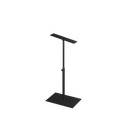 Shoe stand, adjustable height, black powder-coated steel