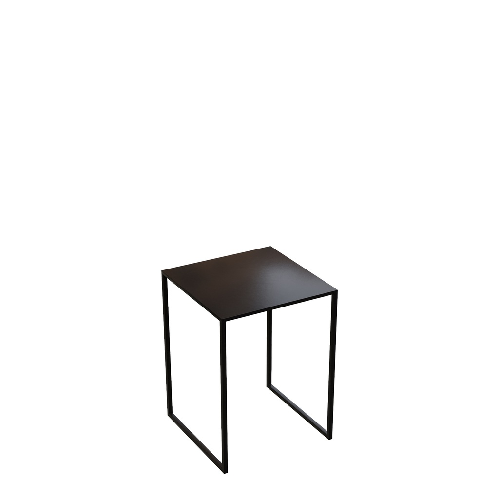BINK - Side table 30x30xh43 cm, black powder-coated metal
