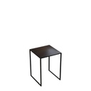 Side table 36x36xh48 cm, black powder-coated metal
