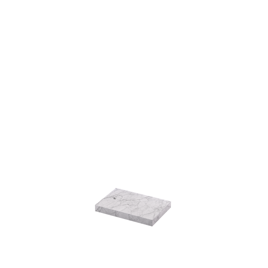 BINK - Decorative pedestal, marble finish, 12x18 cm, for interior displays, plug-in