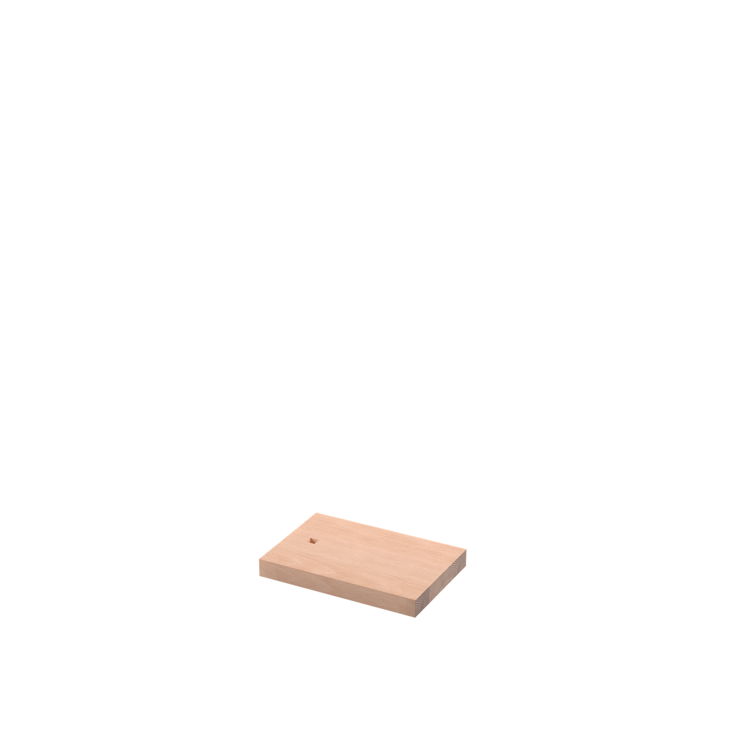 BINK - Decorative pedestal, beechwood, 12x18 cm, for interior displays, plug-in