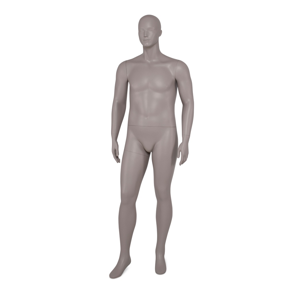 BINK - Male window mannequin abstract head, light taupe