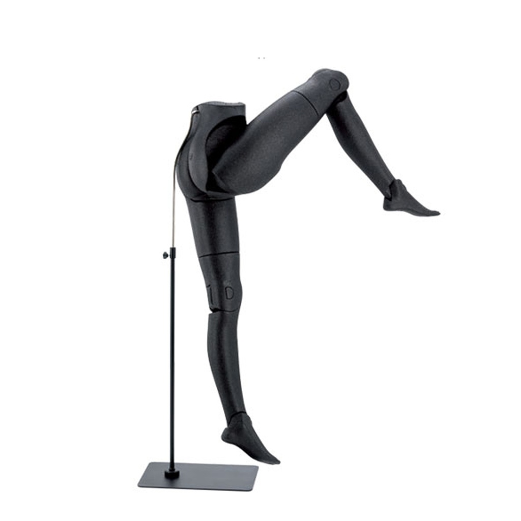 BINK - Movable leg display, women, black, including black base plate with back connection