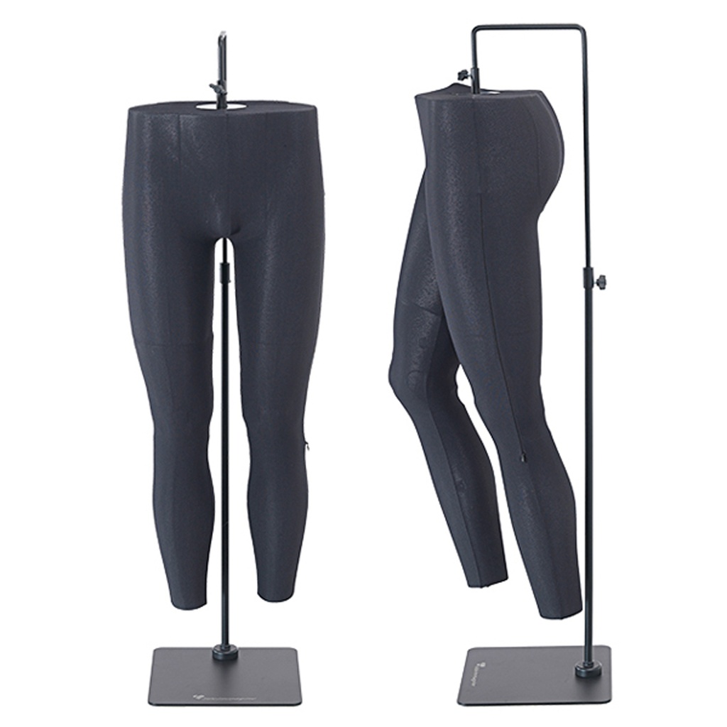 BINK - Movable leg display, men, black, including black base plate with connection