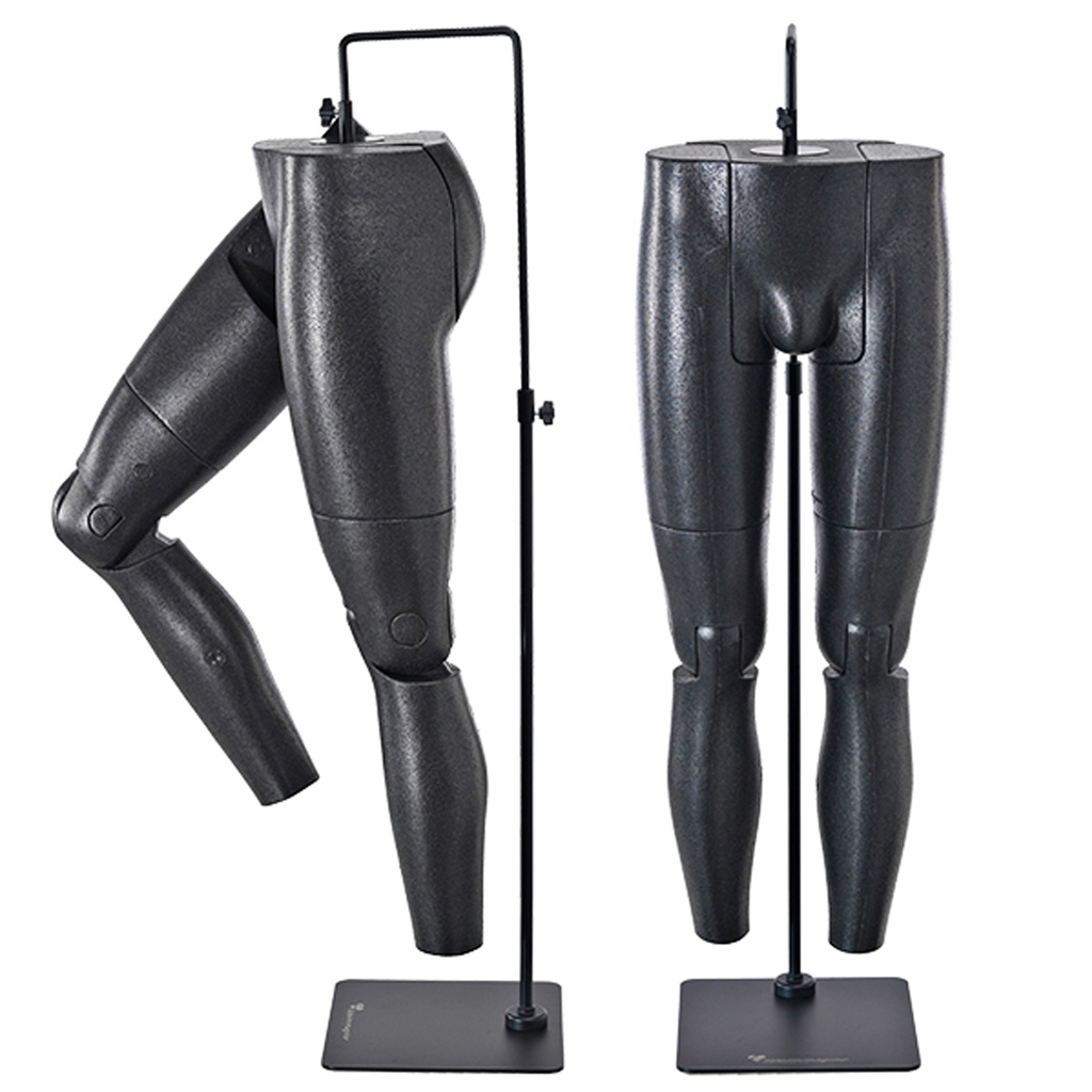BINK - Movable leg display, men, black, including black base plate with connection