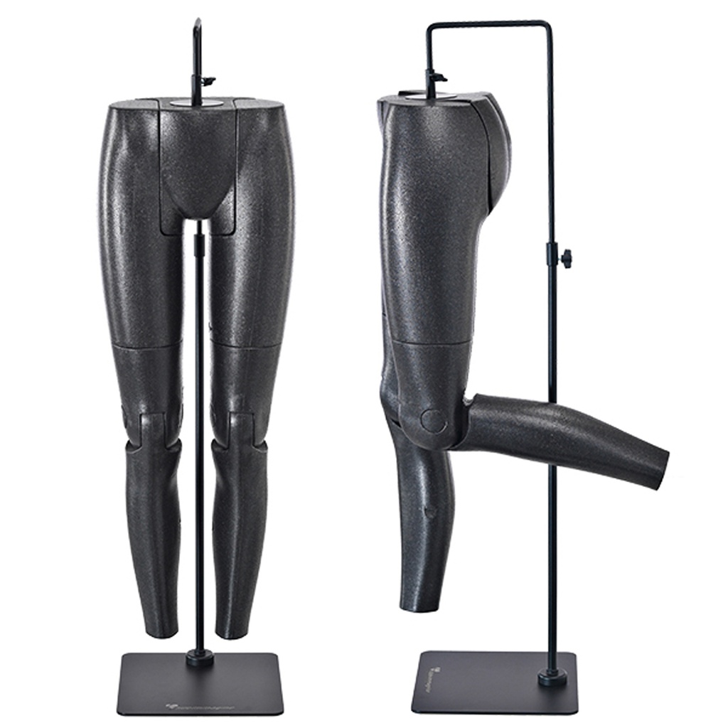 BINK - Movable leg display, women, black, including black base plate with connection