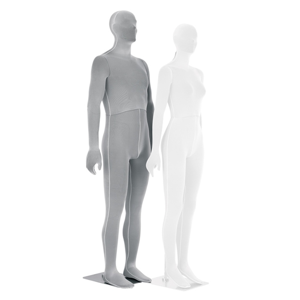 BINK - Male flexible mannequin, carbon white