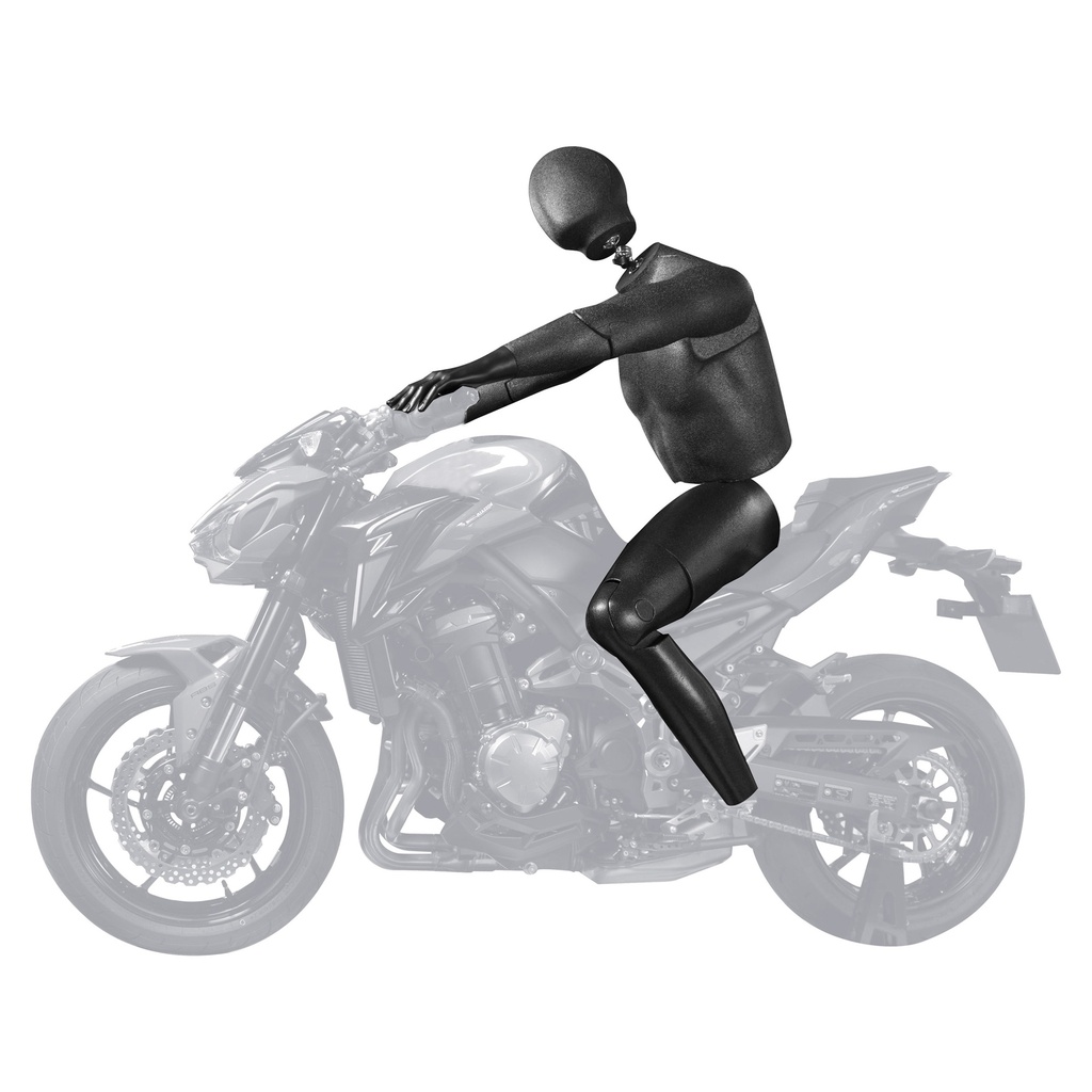 BINK - Male flexible mannequin, black, superbike