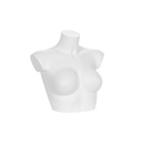 Short female torso B/Ccup breast, PS, white