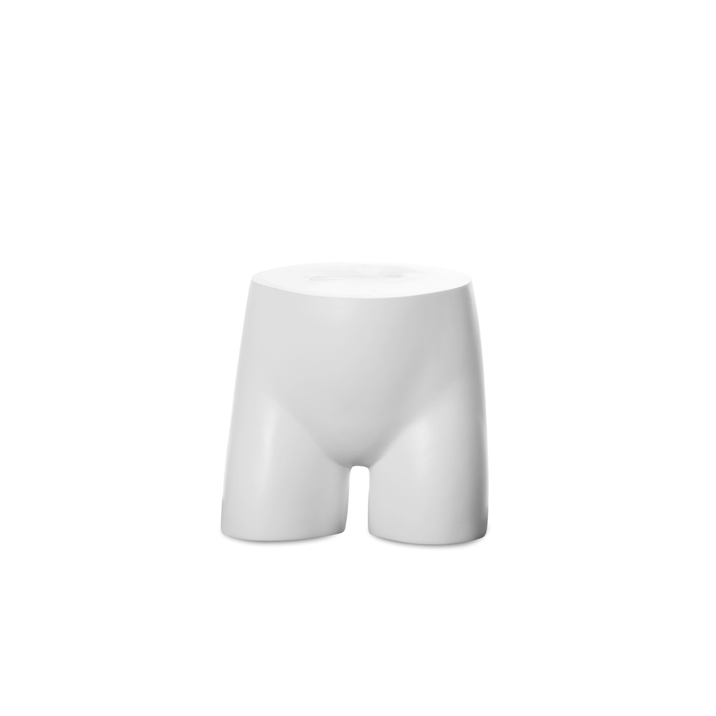 BINK - Plastic mannequin hips display, child, 6-8 years, white recyclable plastic, pose 2020B_WH