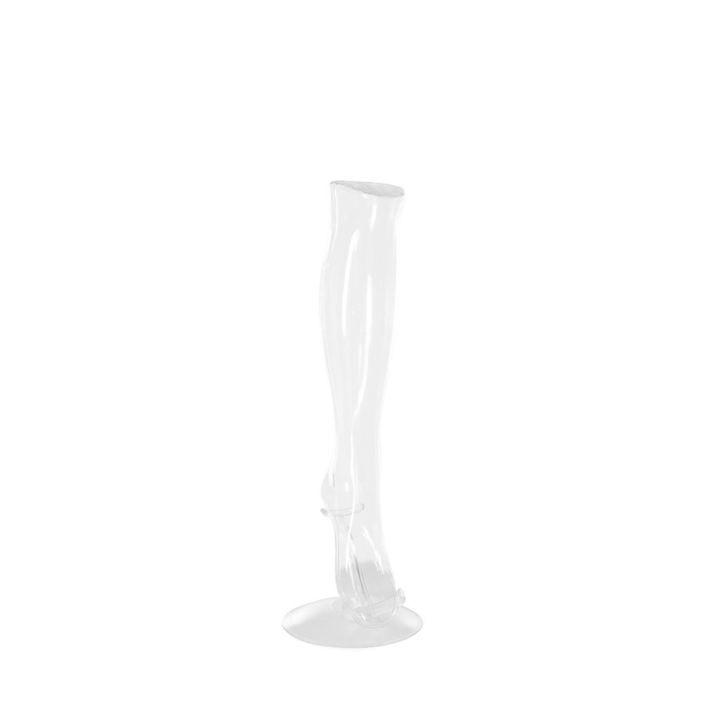 BINK - Female leg, pvc, transparent, including support