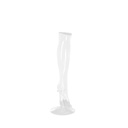 Damesbeen, pvc, transparant, inclusief steun
